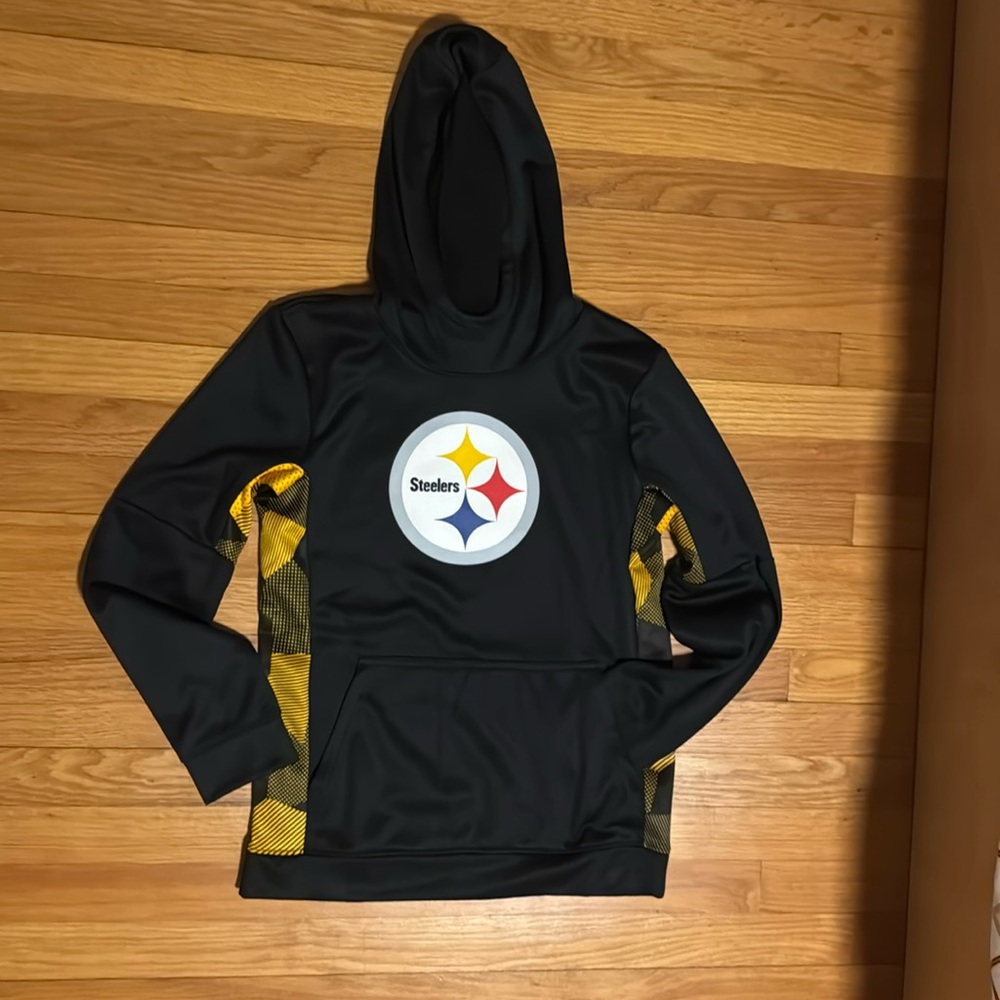 NFL official Steelers Hoodie with kangaroo pocket